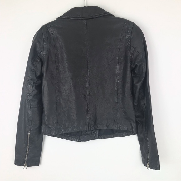 NWT Madewell Washed Leather Motorcyle Jacket - Picture 7 of 7
